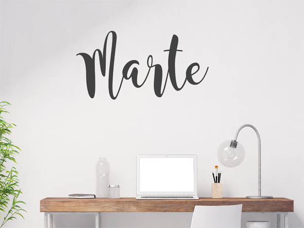 Wandtattoo Marte in Handschrift