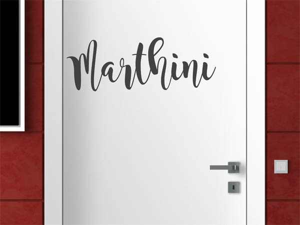 Wandtattoo Marthini in Handschrift