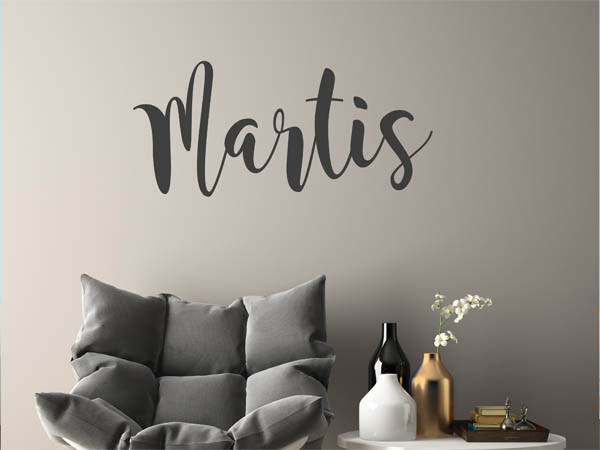 Wandtattoo Martis in Handschrift