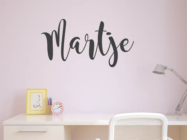 Wandtattoo Martje in Handschrift