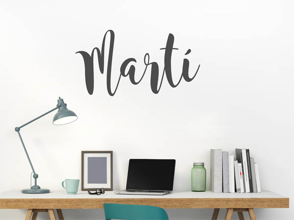 Wandtattoo Martí in Handschrift