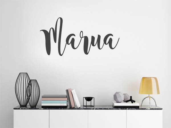Wandtattoo Marua in Handschrift