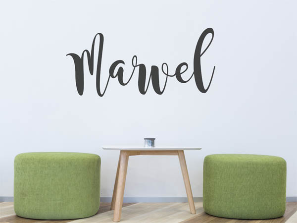 Wandtattoo Marvel in Handschrift