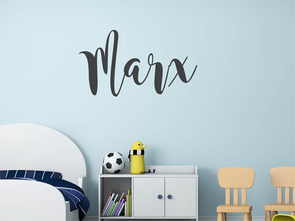 Wandtattoo Marx in Handschrift