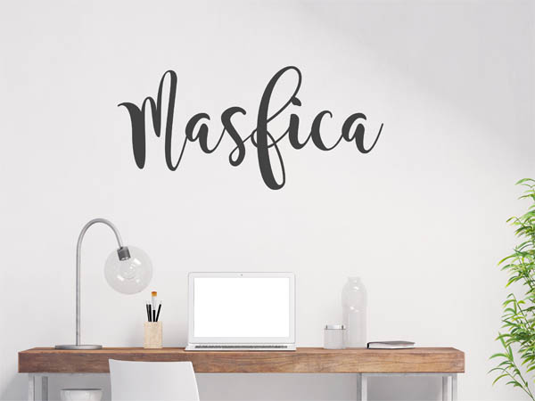 Wandtattoo Masfica in Handschrift