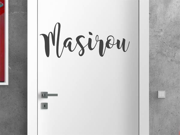 Wandtattoo Masirou in Handschrift