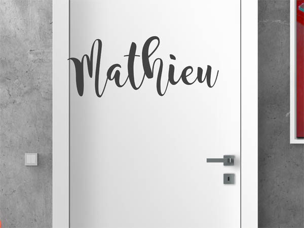 Wandtattoo Mathieu in Handschrift