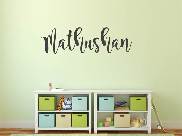 Wandtattoo Mathushan in Handschrift