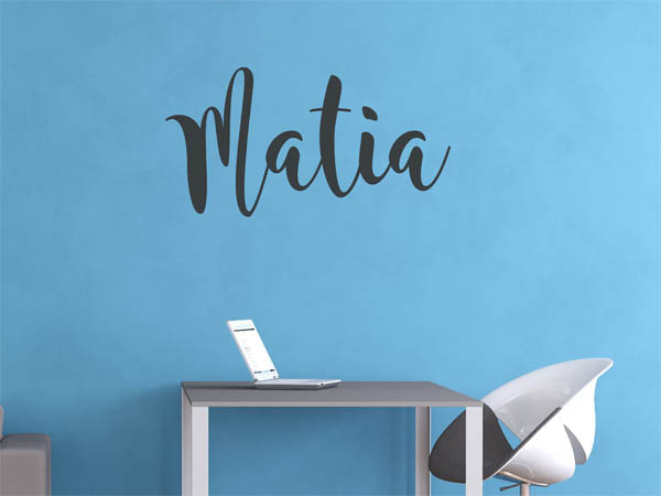 Wandtattoo Matia in Handschrift