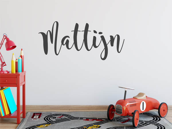 Wandtattoo Mattijn in Handschrift