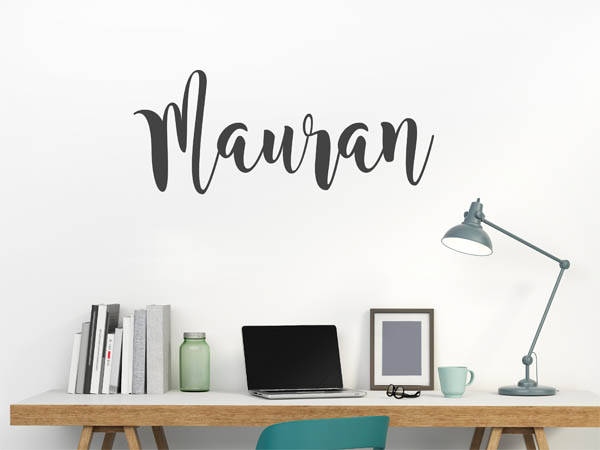 Wandtattoo Mauran in Handschrift