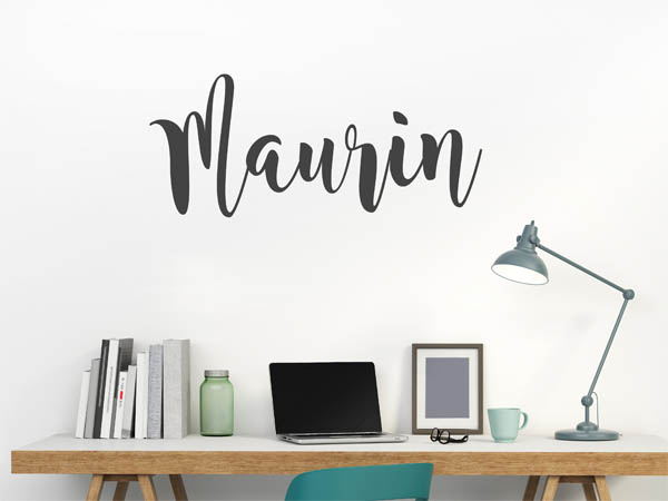 Wandtattoo Maurin in Handschrift