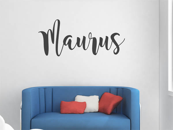 Wandtattoo Maurus in Handschrift
