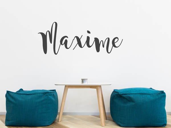 Wandtattoo Maxime in Handschrift