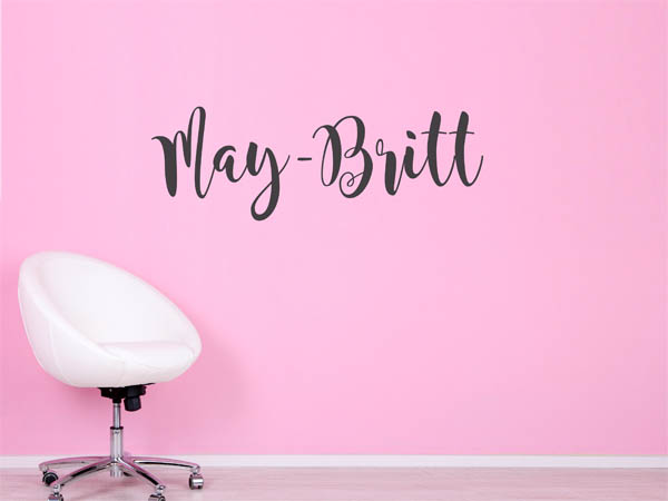 Wandtattoo May-Britt in Handschrift