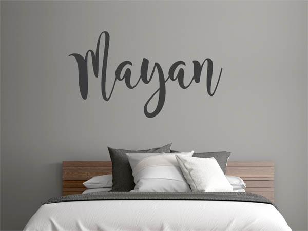 Wandtattoo Mayan in Handschrift
