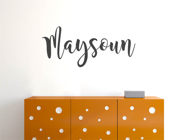 Wandtattoo Maysoun in Handschrift