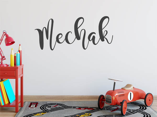Wandtattoo Mechak in Handschrift