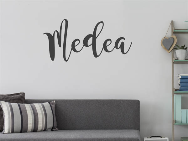 Wandtattoo Medea in Handschrift