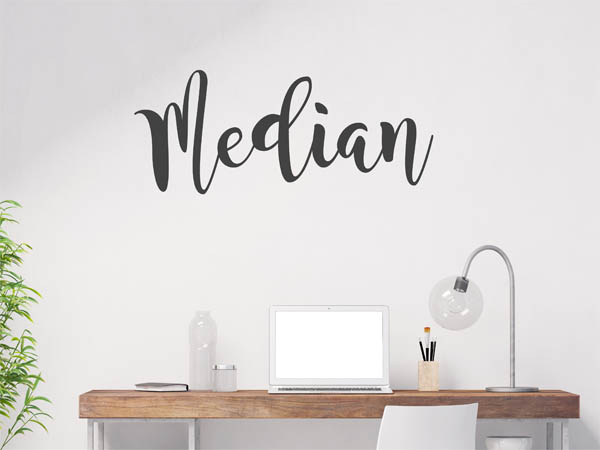 Wandtattoo Median in Handschrift