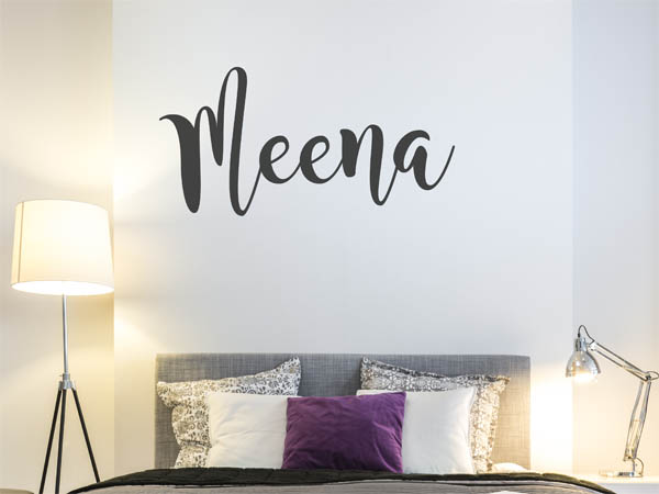 Wandtattoo Meena in Handschrift