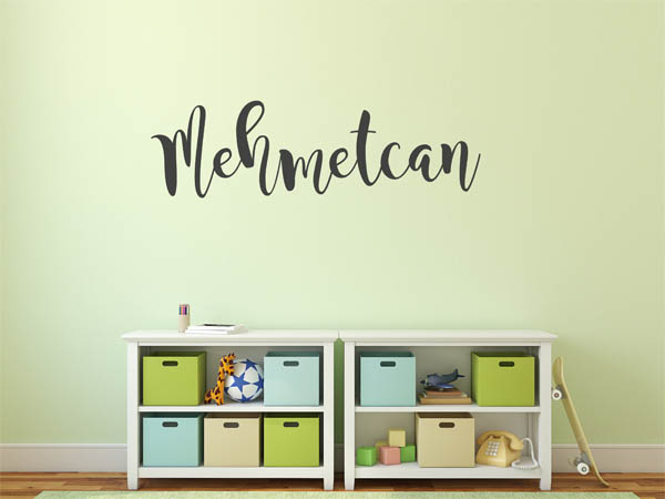 Wandtattoo Mehmetcan in Handschrift