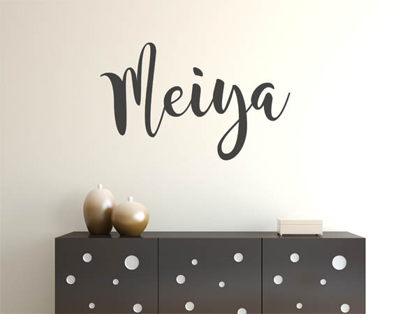 Wandtattoo Meiya in Handschrift