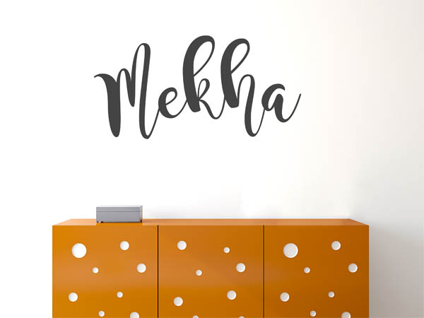 Wandtattoo Mekha in Handschrift