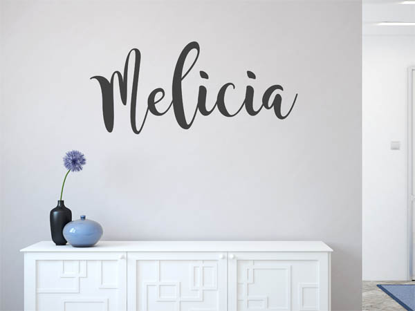 Wandtattoo Melicia in Handschrift