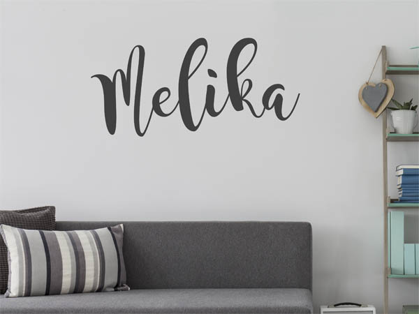Wandtattoo Melika in Handschrift