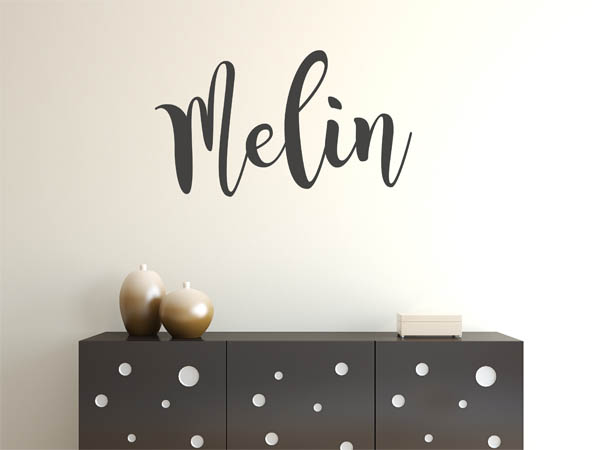 Wandtattoo Melin in Handschrift