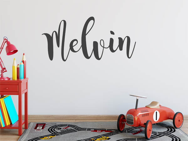 Wandtattoo Melvin in Handschrift