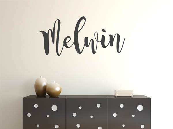 Wandtattoo Melwin in Handschrift