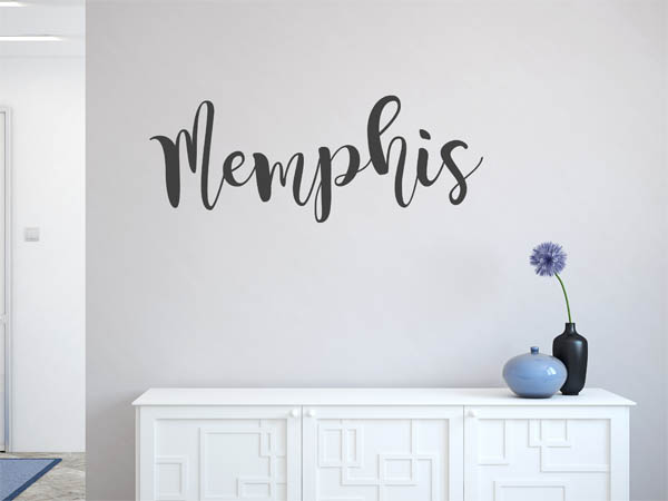 Wandtattoo Memphis in Handschrift