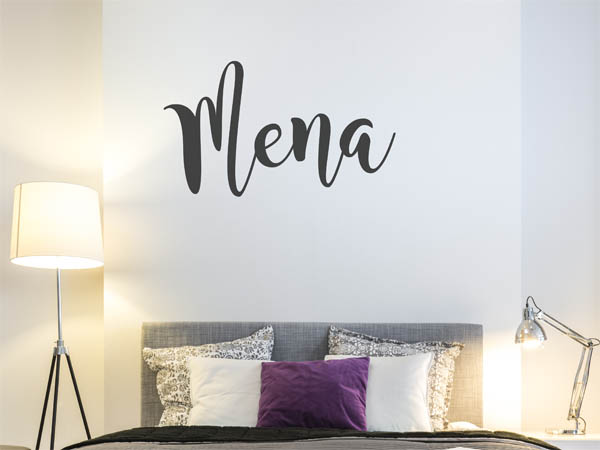 Wandtattoo Mena in Handschrift