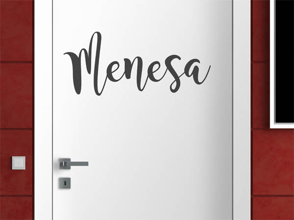 Wandtattoo Menesa in Handschrift