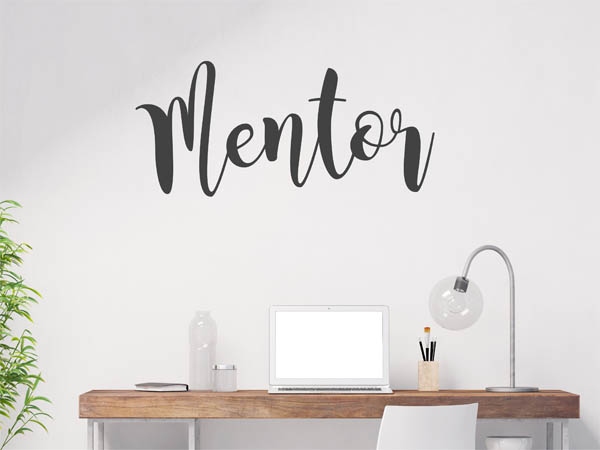 Wandtattoo Mentor in Handschrift
