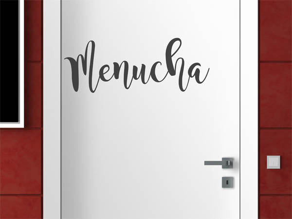Wandtattoo Menucha in Handschrift