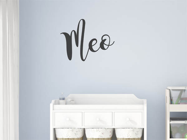 Wandtattoo Meo in Handschrift