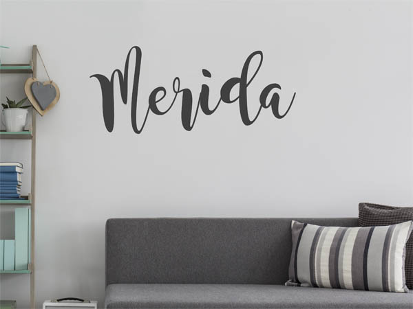 Wandtattoo Merida in Handschrift