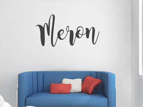 Wandtattoo Meron in Handschrift