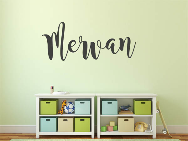 Wandtattoo Mervan in Handschrift