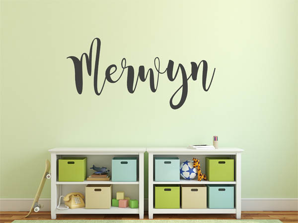 Wandtattoo Merwyn in Handschrift