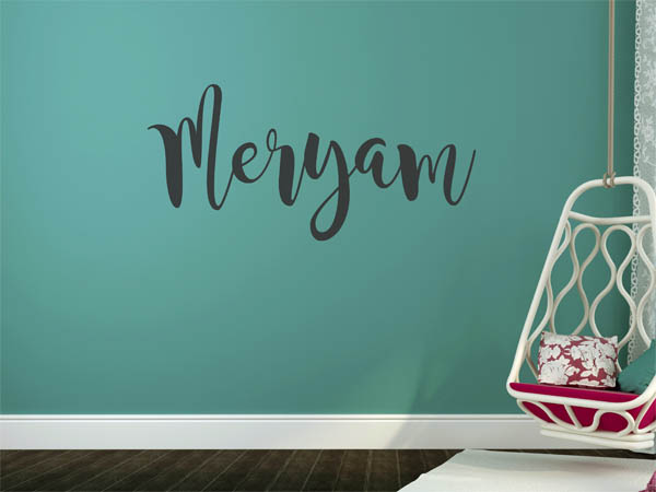 Wandtattoo Meryam in Handschrift