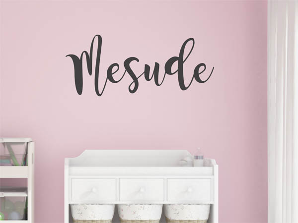 Wandtattoo Mesude in Handschrift
