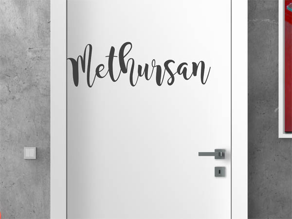 Wandtattoo Methursan in Handschrift