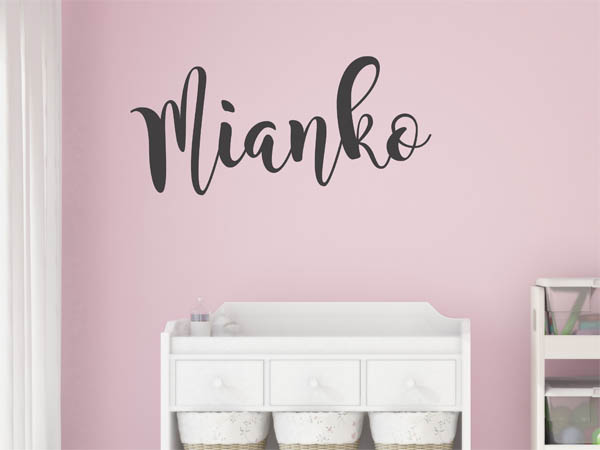 Wandtattoo Mianko in Handschrift