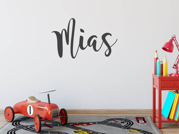 Wandtattoo Mias in Handschrift