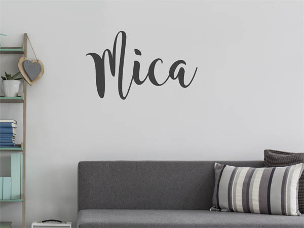 Wandtattoo Mica in Handschrift