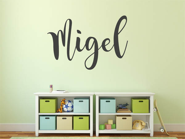 Wandtattoo Migel in Handschrift